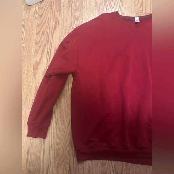 Size 2XL Red Crewneck Jersey Sweater - Picture 2 of 7